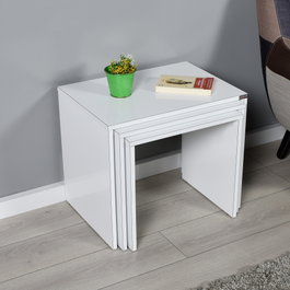 Hanah Home Mesa de Centro Blanca